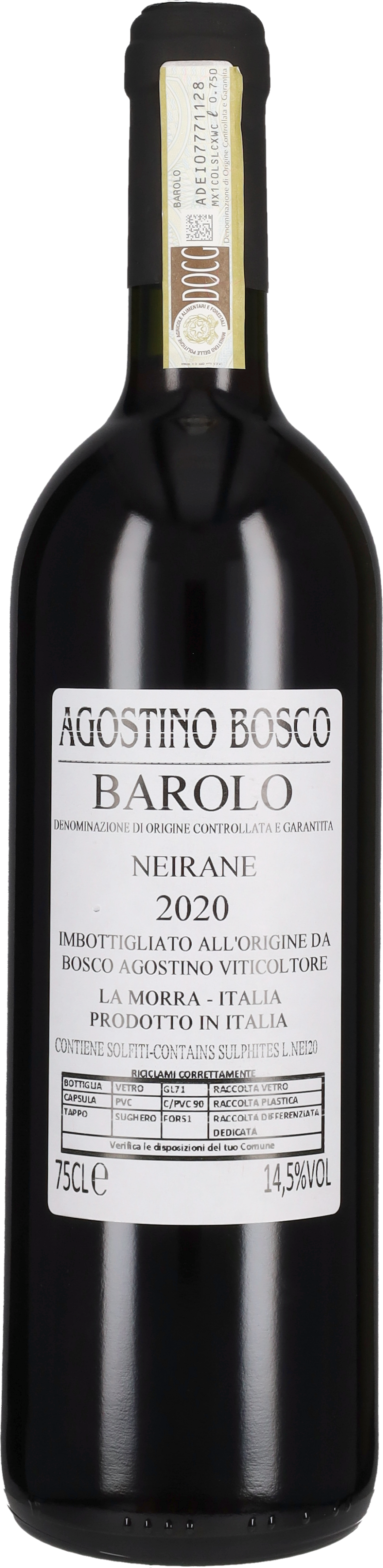 Bosco Agostino Barolo 'Neirane' Agostino Bosco 2020