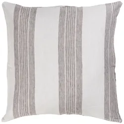 IB Laursen Kissenbezug hellblau mit grauen Streifen, 50 x 50 cm