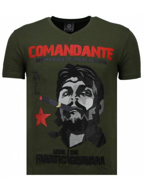 Local Fanatic Che guevara comandante rhinestone t-shirt