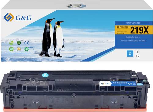 G&G Toner ersetzt HP 219X + W2191X Cyan GG-PH2191XFC
