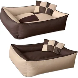 BedDog 2in1 Hundebett waschbar Hundekissen mit Rand Hundesofa