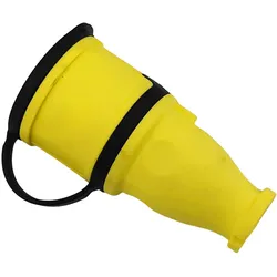 Gummikupplung 16A 230V 2P+E Steckdose Kupplung gelb 3101-304-0700