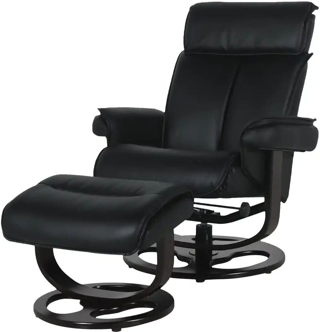 uno Sessel-Hocker-Set mit Relaxfunktion Robin ¦ schwarz ¦ Maße (cm): B: 81 H: