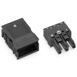 WAGO 770-103 Netz-Steckverbinder WINSTA MIDI Buchse, gerade Gesamtpolzahl: 2 + PE 25 A Schwarz 25 St. Carton