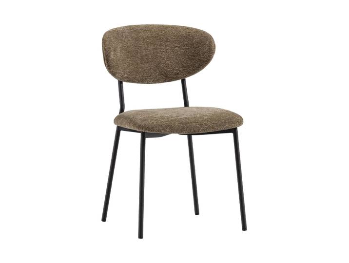 Design Esszimmerstuhl „Kjeldo“ Chenille Khaki De Eekhoorn
