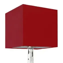 Lampenschirm rot 25 x 25 x 25cm