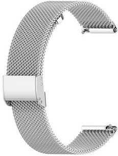 Everyday Crate Huawei GT2 42mm Galaxy Watch 42mm Stainless Steel Mesh Watch Band 20mm Magnetic Milanese Strap silver