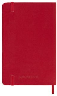 agenda 2027 diaria pocket tapa blanda rojo escarlata moleskine