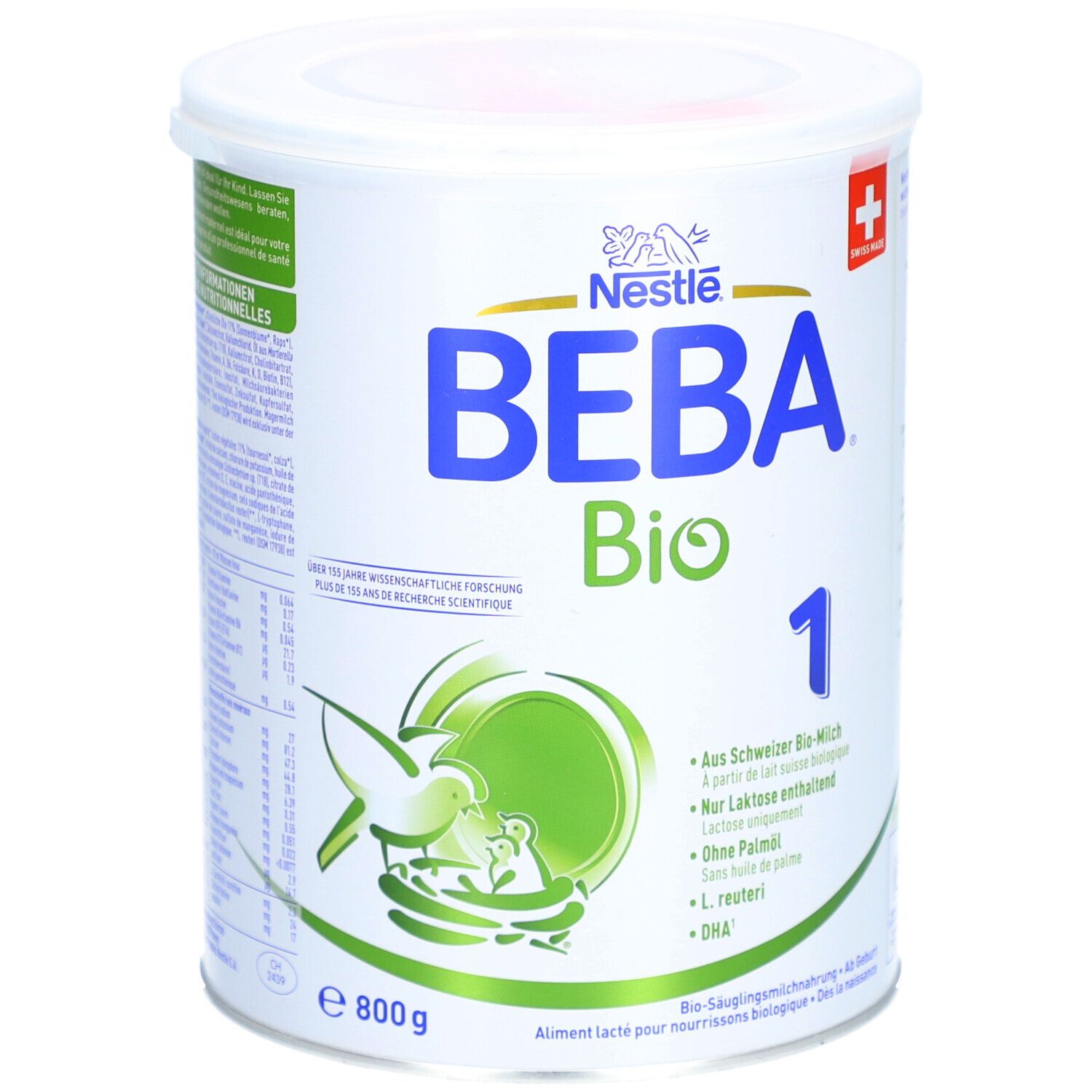 Beba Bio 1 ab Geburt Ds 800 g Säuglings-Suppositorien