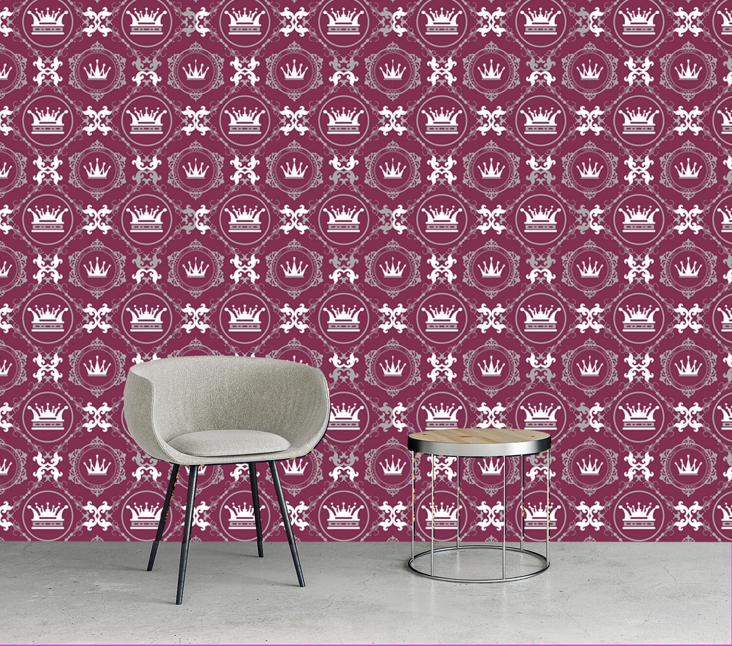 Vinyltapete QUEENCE "Sapper", rot, B:0,9m L:2,5m, Vinyl, Tapeten, Vinyltapete, 90x250cm, selbstklebend, kinderleichte Anbringung,, Sticker rot B/L: 0,9m x 2,5m
