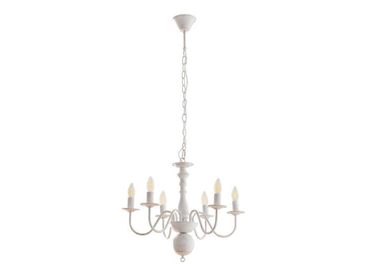 lux.pro Kronleuchter Berkeley, Weiß, Metall, E14, 56x160x56 cm, Lampen & Leuchten, Innenbeleuchtung, Kronleuchter