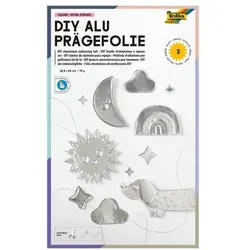 folia DIY Alu Prägefolie 70μ 5 Blatt silber