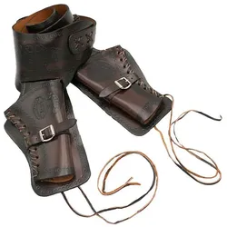 Western Leder Doppelholster aus Echtleder