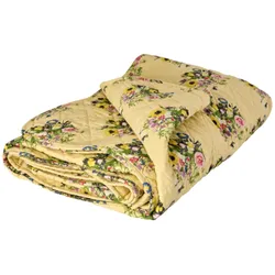 RICE Tagesdecke Quilt Retro Bouquet, 180 x 130 cm