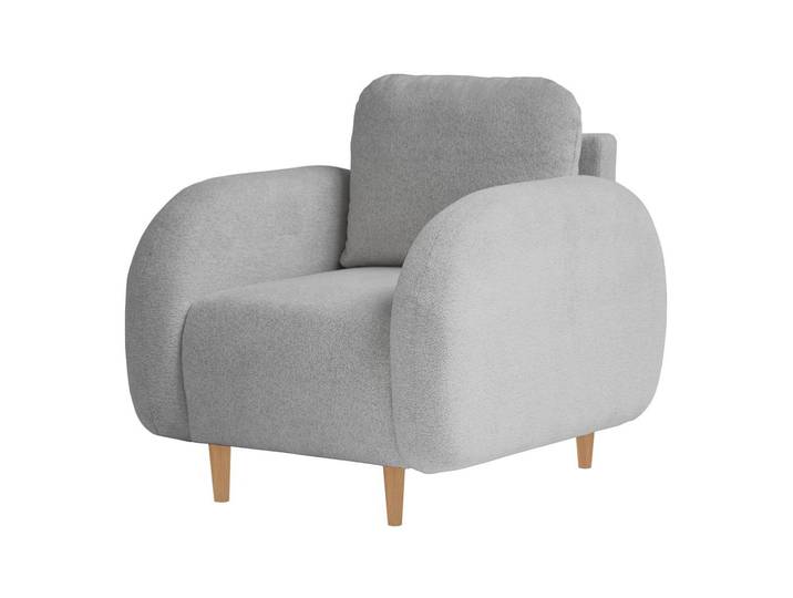 Beautysofa Sessel OPTIMO, Kunststoffbeine in schwarzer Farbe, modernes Design