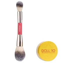 DOLL 10 BEAUTY Limited Edition Yellow Power Brightening Puder 6g mit Pinsel