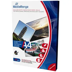 MediaRange MRINK102 Fotopapier A4 Weiß Matte
