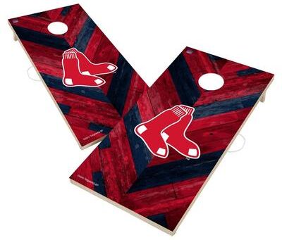 Skip's Garage Boston Red Sox MLB Cornhole Board Set