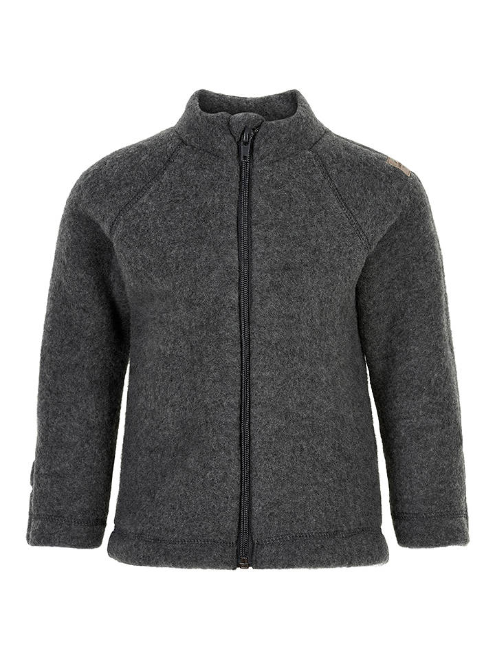 mikk-line Wolljacke in Dunkelgrau - 122