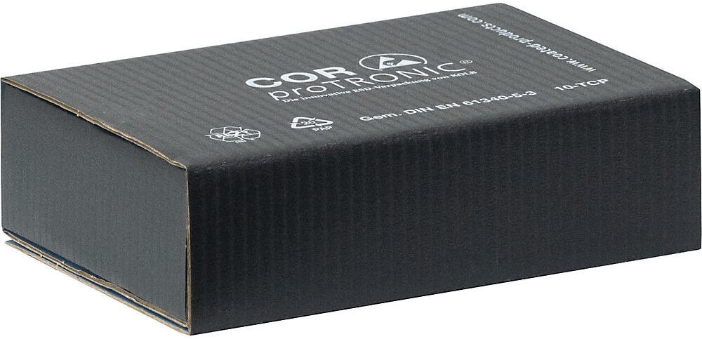 kaiserkraft ESD-CORproTRONIC® Schaumverpackung, Wellpappe, 1-wellig, LxBxH 150 x 115 x 40 mm, ab 100 Stk