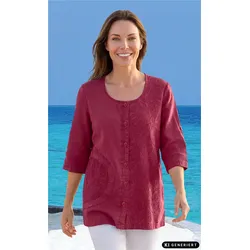 Baumwoll-Bluse in beere in Größe 40 von DW-Shop, Beere, 40