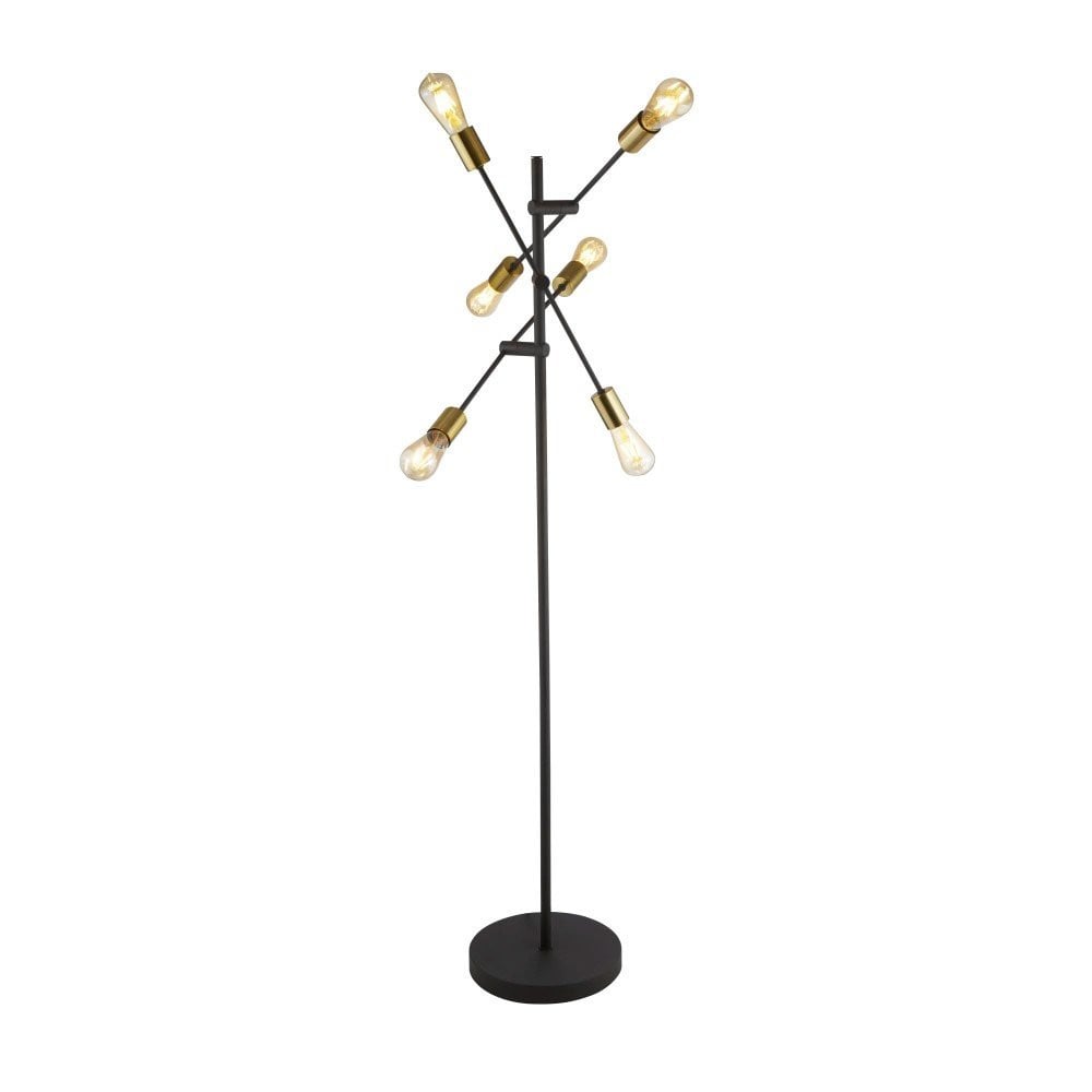 Searchlight Armstrong Design Vloerlamp - Zwart