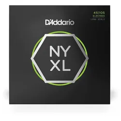 D’Addario NYXL45105 - NYXL Bass Nickel Wound, Long Scale 45-105 - Saiten E-Bass