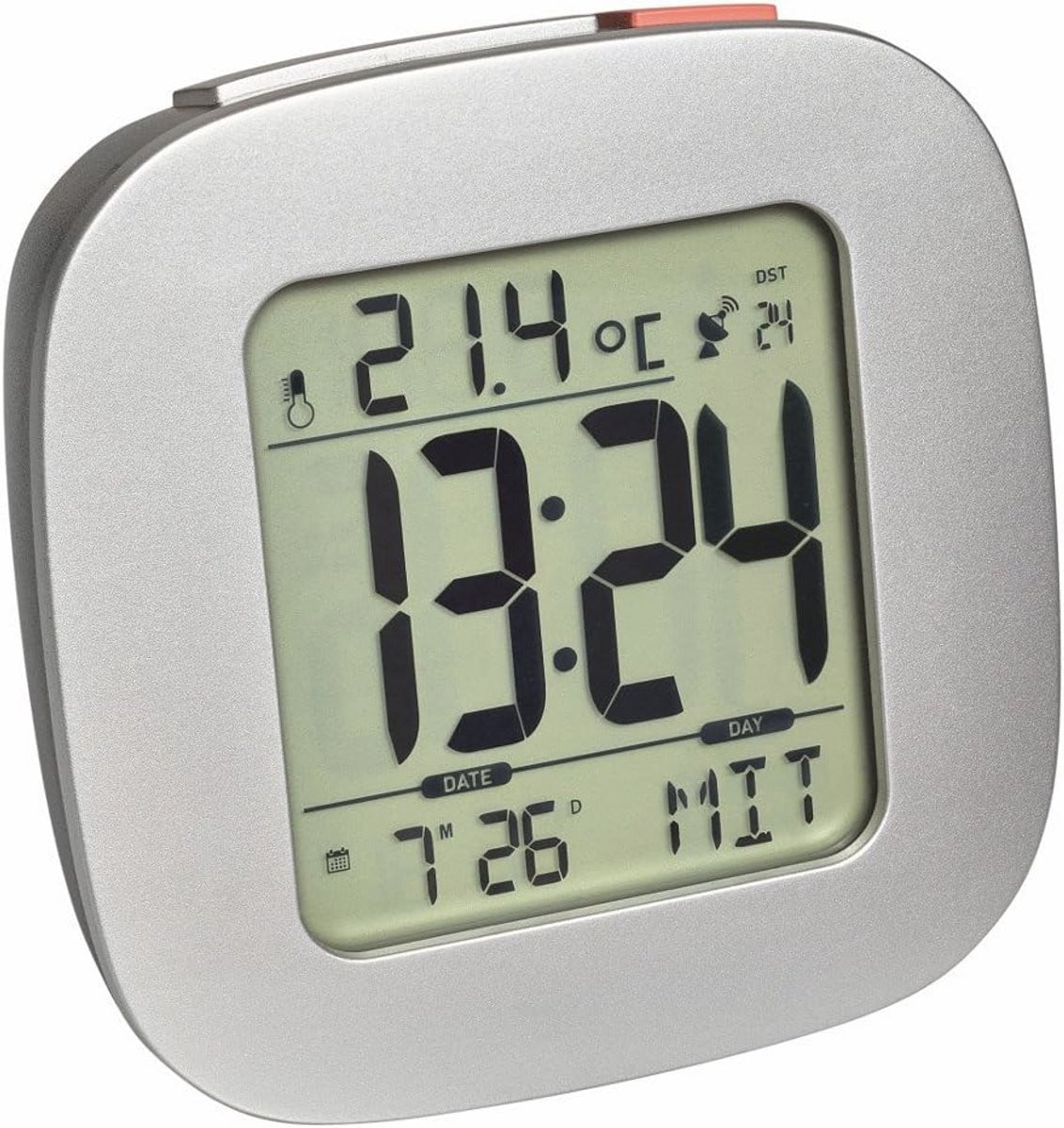 Digitale wekker met radiogestuurde tijd, snooze functie en temperatuurweergave