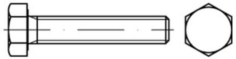 ISO 4017 Sechskantschraube VG M4x16 Messing blank ; Industrial Quality Supplies (040177000040016)