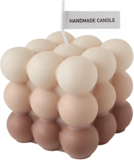 Inspire Essentials Soy Wax Decorative Cube Candle chocolate