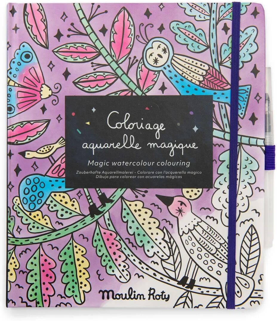 Moulin Roty Cahier de coloriage aquarelle magique - Les comètes filantes Multicolore taille unique