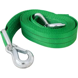 Abschleppseil mit Haken HILLS Abschleppgurt 5 m/60 mm/6 t grün