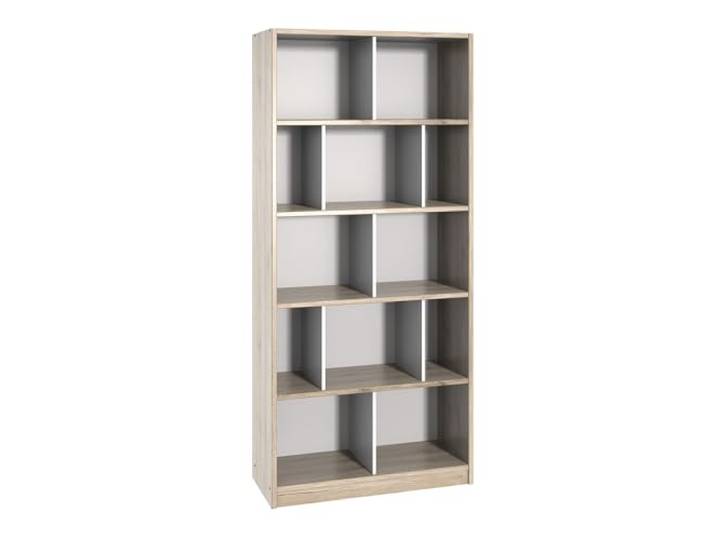Jugendzimmer Kinderzimmer Regal Standregal Bücherregal in Eiche mit weiß