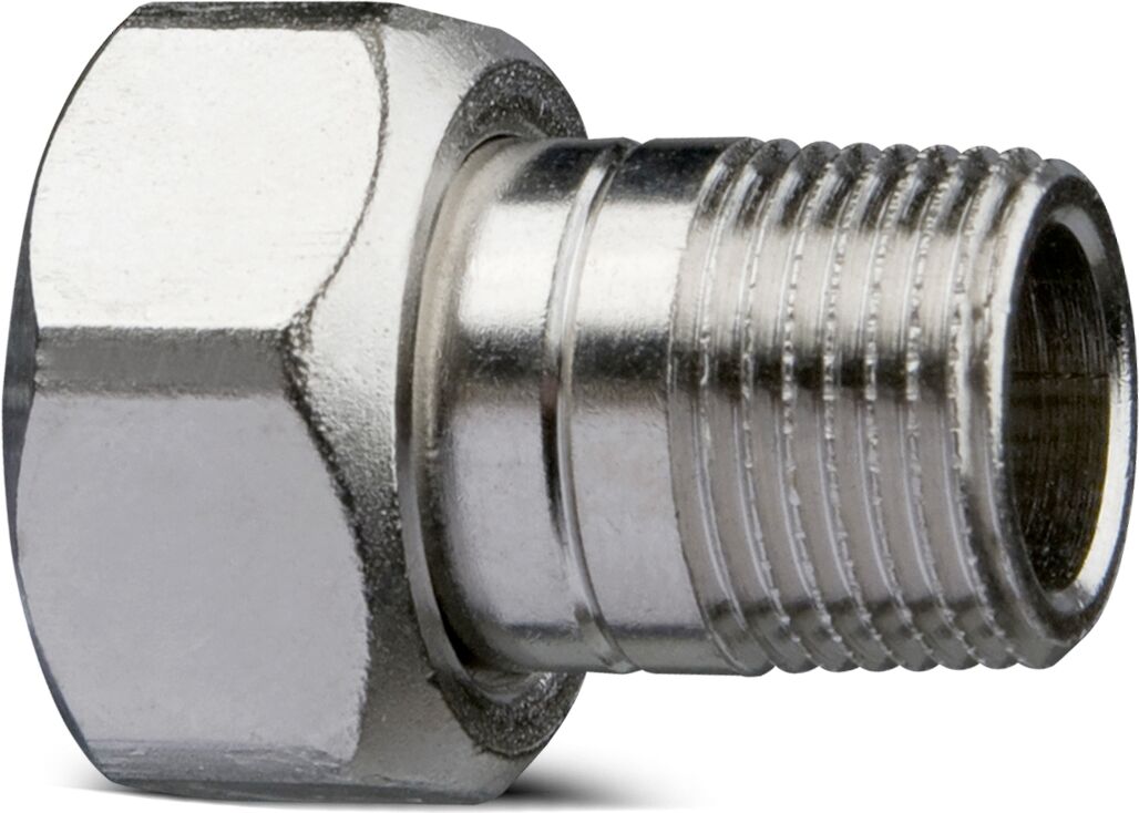 Heimeier Radiateurs raccordement match0 50701510 R 3 / 8xM 22, AMETAL, nickelé, droit
