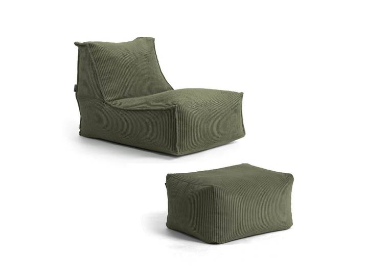 SITZSACK Cord Doze mit Hocker