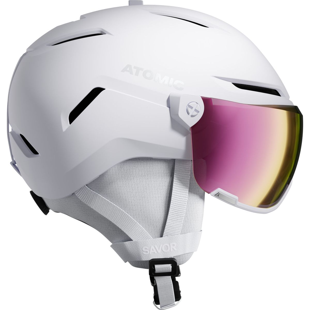 Atomic Savor Visor HD white heather pink copper hd 51-55 AN5006922S
