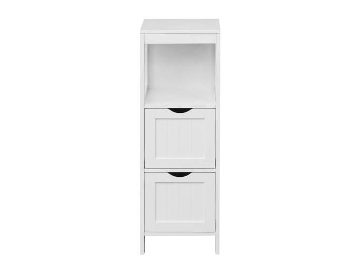 Mobili Rebecca Badezimmerschrank Weiß 30/30/84 cm, 30x84x30 cm, Badezimmer, Badmöbel, Midischränke