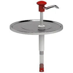Deckel Spender 10 Liter mit Pusher aus Edelstahl 18/10 Gastro M