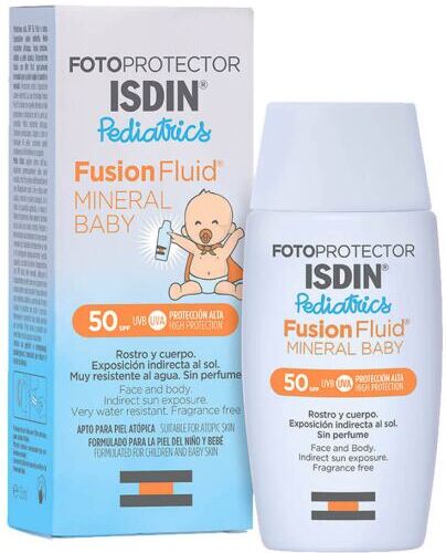 Isdin Fotoprotector Fusion Fluid Mineral Baby Pediatrics SPF 50 50 ml