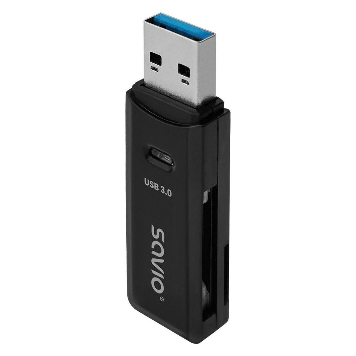 Savio SD-Kartenleser USB 3.0 AK-64 (USB, USB 2.0, USB 3.0, USB 3.1 Gen 1, USB-C 3.2 Gen 1) (AK-64)