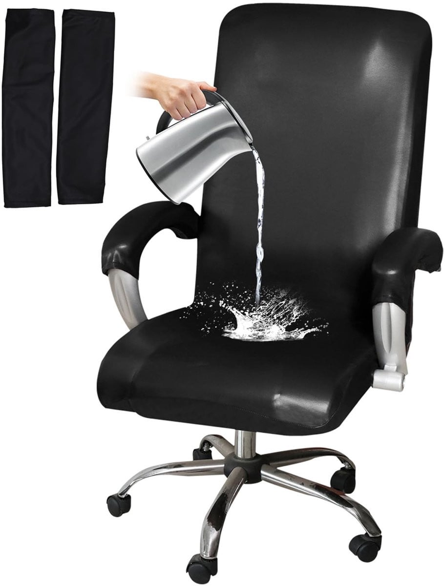 Omgoods Waterdichte Kunstlederen Stoelhoes voor Kantoorstoel en Fauteuil