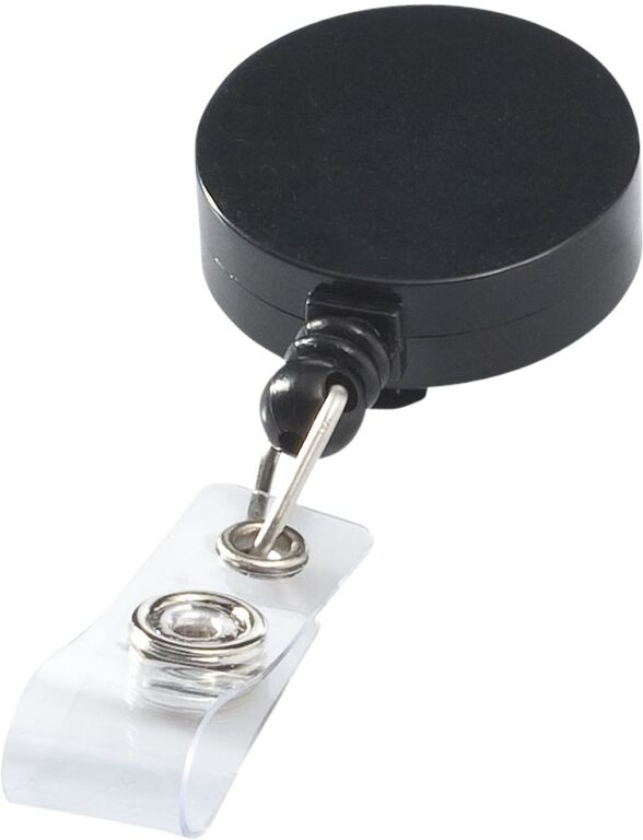 Porte-badge à boucle extensible personnalisable en ABS Lech noir