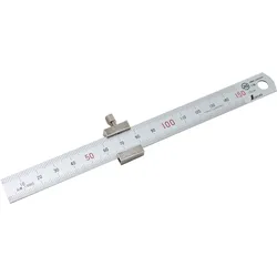 Shinwa 76751 Edelstahllineal 15 cm – mit Anschlag