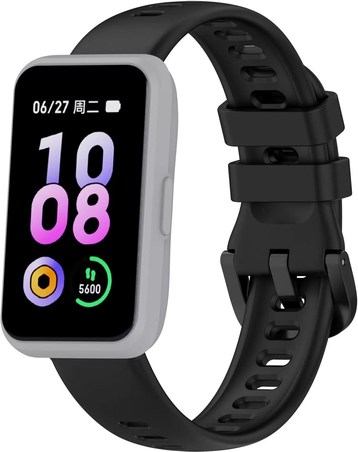 INF Offizielles Silikon-Uhrenarmband Keep B5 – Komfort und Stil Schwarz