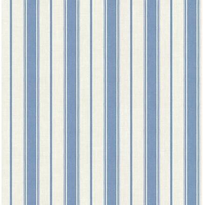 Seabrook Designs Eliott Linen Stripe Nonwoven Unpasted Wallpaper