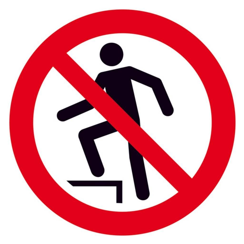 SafetyMarking Verbotsschild Aufsteigen verboten (45.A6195)
