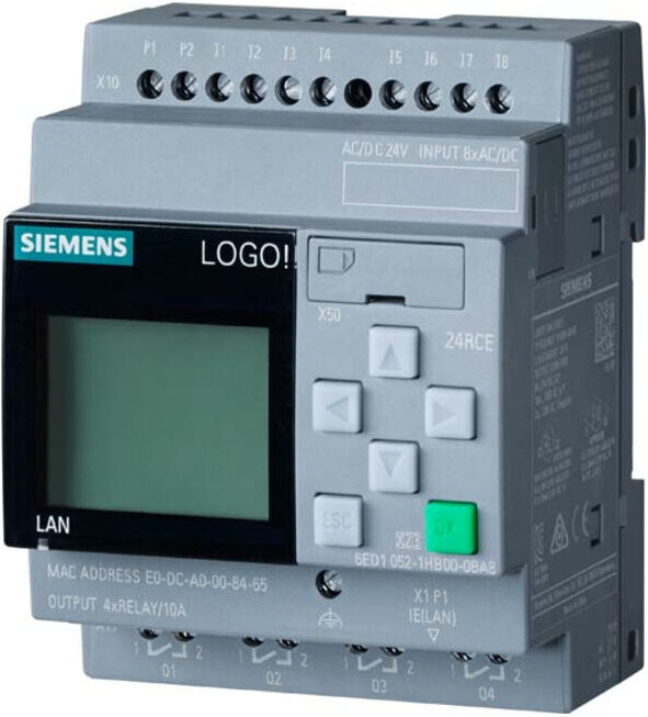 Siemens Module logique LOGO! 24 RCE 6ED1052-1HB08-0BA2 (6ED10521HB080BA2)
