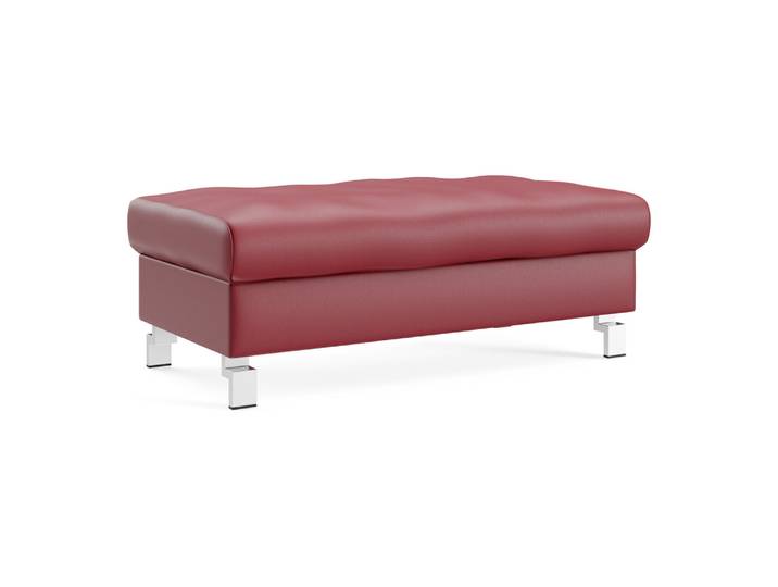 Hocker Classica Plus-8011, Johann Jakob, kat. d, life line rot, Leder