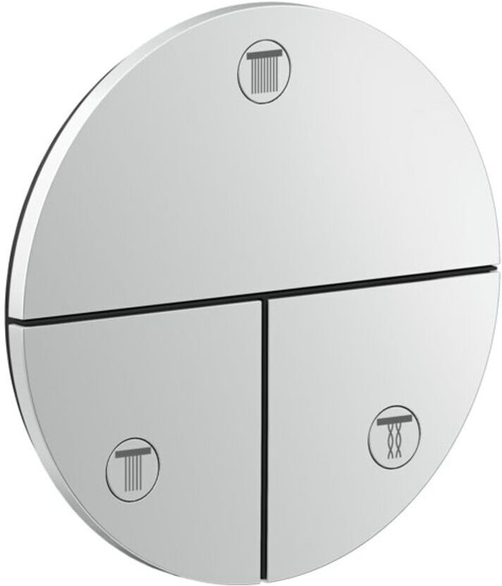 Hansgrohe Ventil Axor ShowerSelect ID Unterputz, 3 Verbaucher, rund, Chrom (36779000)