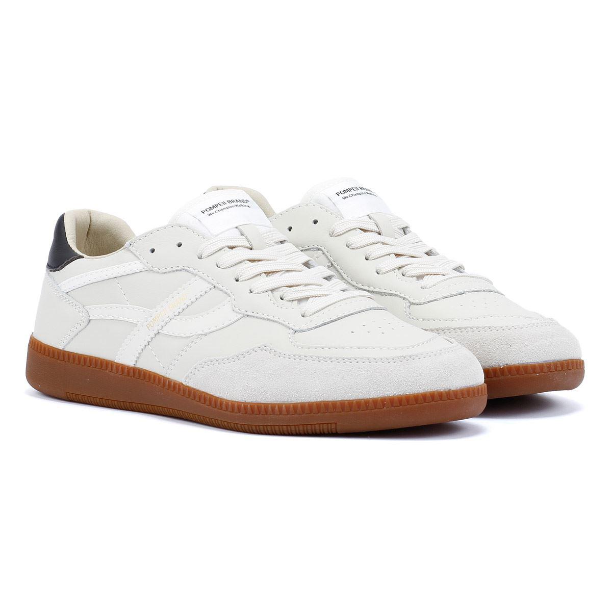 Pompeii Elan Sala Leren Witte Sneakers Voor Heren